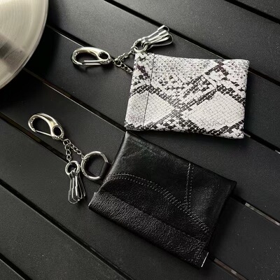 CGYYDS 自主卡包小羊皮内里绒 便携收纳耳机零钱小卡包包挂钥匙扣