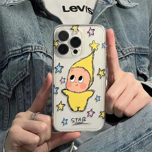 跳舞星星人适用苹果全系列防摔16