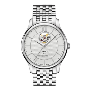 瑞士天梭俊雅系列商务简约自动机械钢带男表T063.907.11.038.00