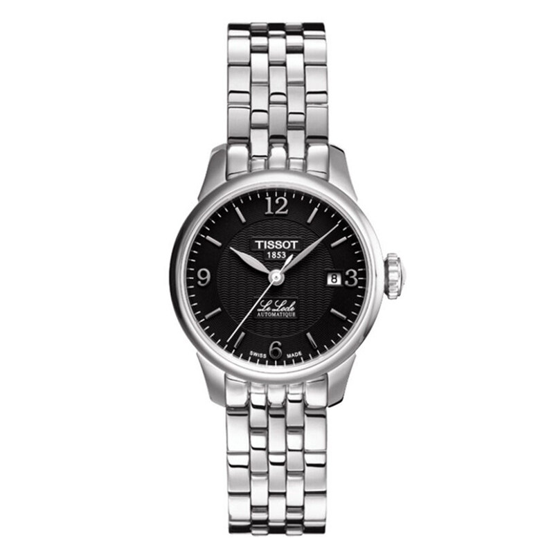 天梭tissot力洛克系列简约小表盘钢带机械女表t41.1.183.54
