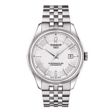 瑞士天梭手表宝环系列简约商务钢带日历自动机械天文台男士手表