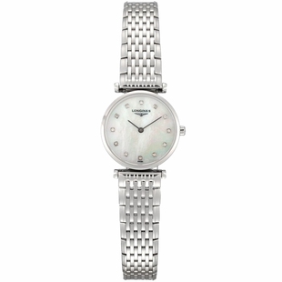 瑞士名表 女士石英腕表L4.209.4.87.6 浪琴嘉岚系列纤薄精钢时尚