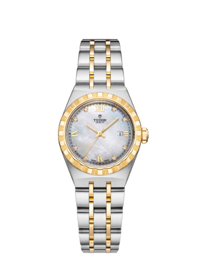 帝舵TUDOR皇家系列 28303白贝8钻 自动机械女表M28303-0007