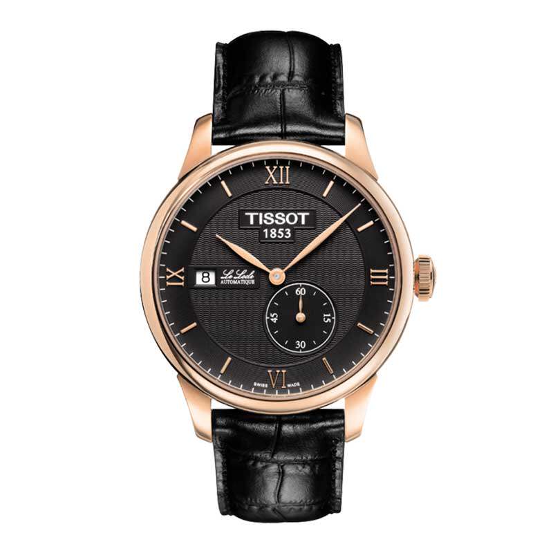 瑞士天梭手表tissot力洛克系列皮带机械男表t006.428.36.058.00