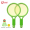 Tennis racket green round racket, 3-7 years old, 2 balls without a bag