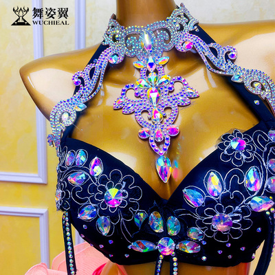 舞姿翼演出服项链重工彩钻配饰