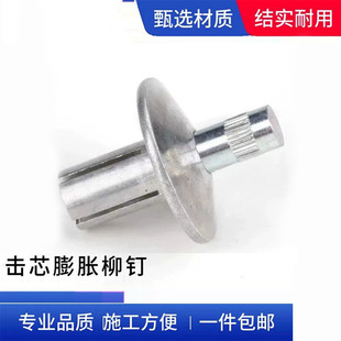 T15855击芯铆钉不锈钢杆圆头敲击式 铝铆钉开花膨胀螺丝钉M4M5