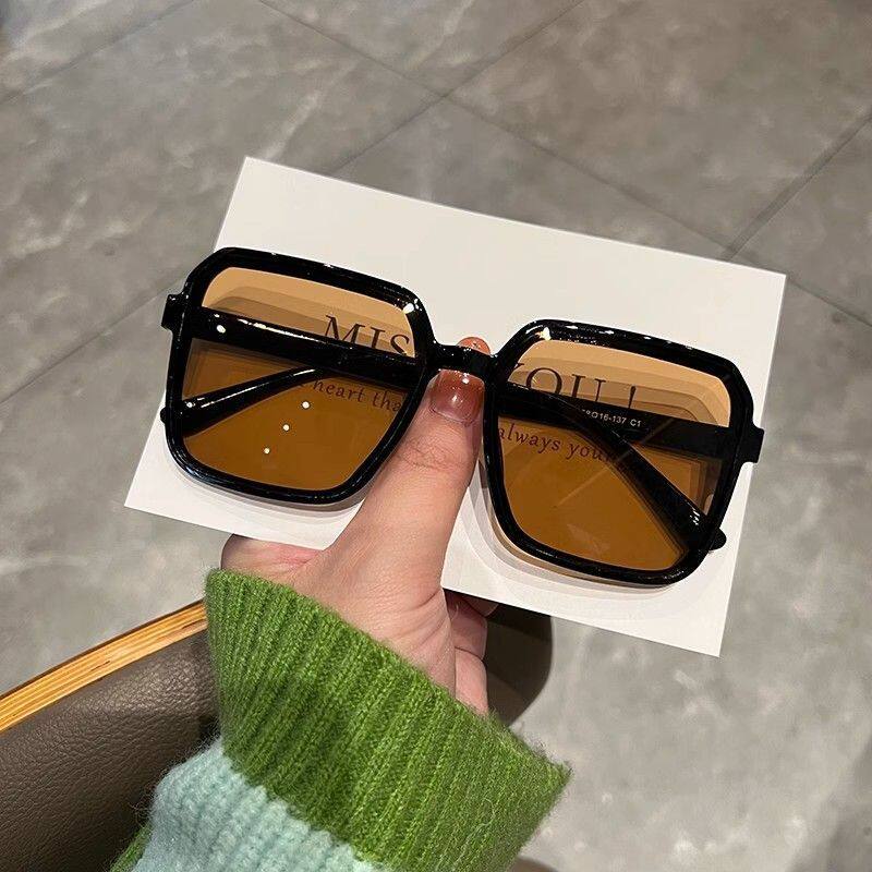 大框太阳眼镜女士防紫外线圆脸显瘦开车2026新款夏防晒墨镜高级感