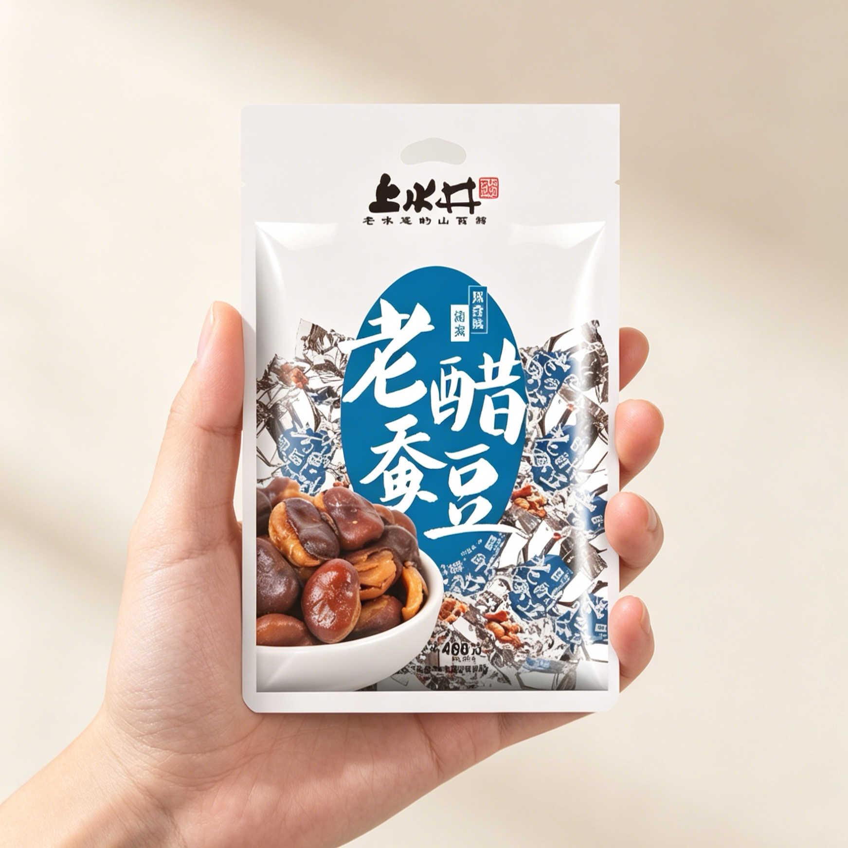 上水井嘎嘣脆老醋系列小零老醋蚕豆/黑豆/花生 袋装多口味多规格