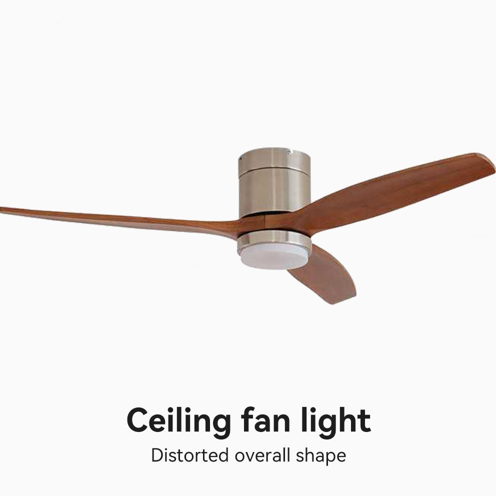 新款复古美式实木吊扇灯中古风客厅餐厅简约静音胡桃木色吸顶风扇