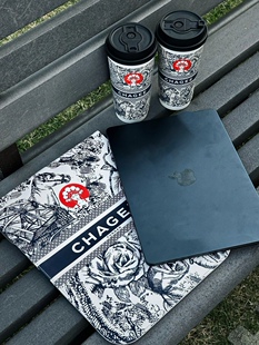 正品代购霸王茶姬广东新店开业限定茶马古道电脑包丝巾