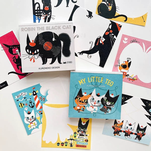 【分装】日本表现社2026可爱黑猫系列食物系列 盐系趣味便签