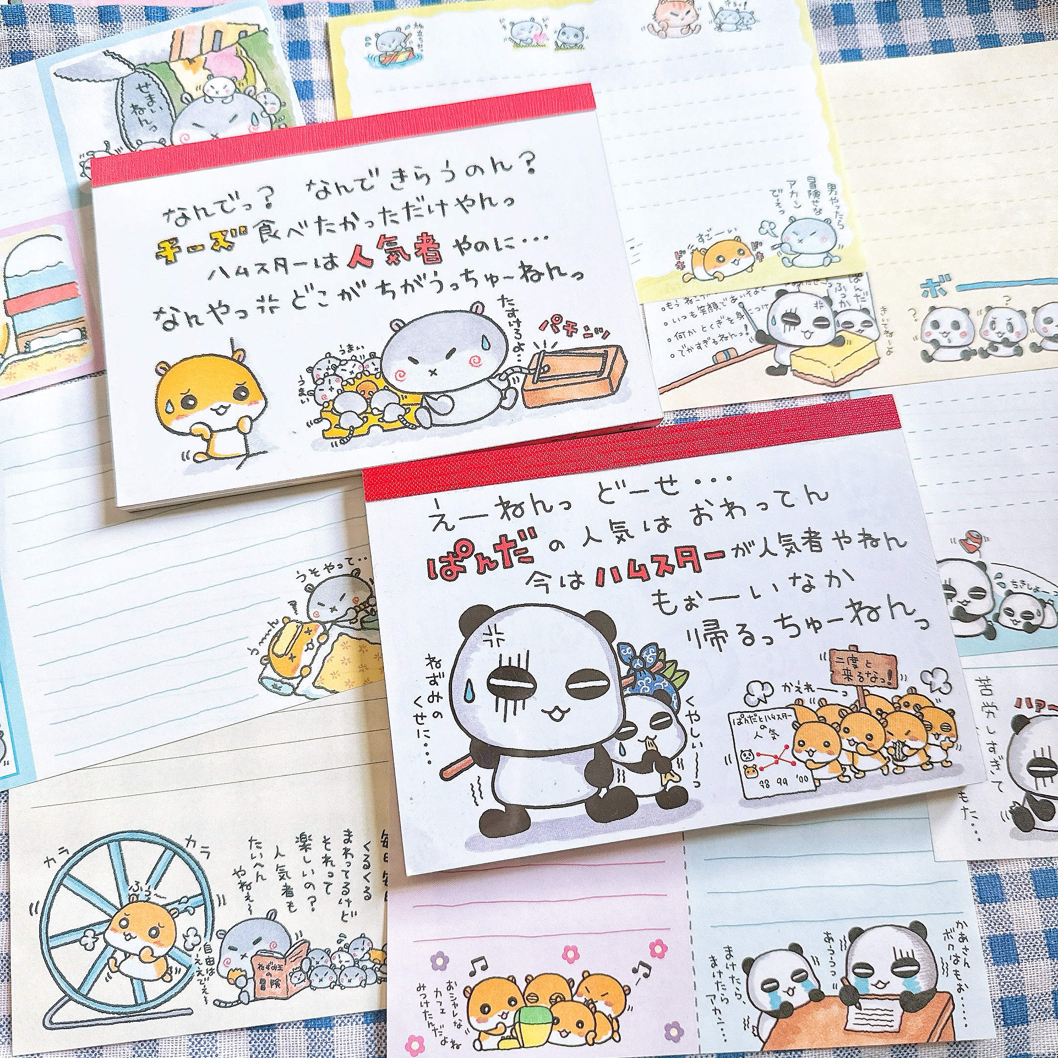 【分装】日本制CRUX古早停产款仓鼠熊猫可爱涂鸦动物 手帐便签