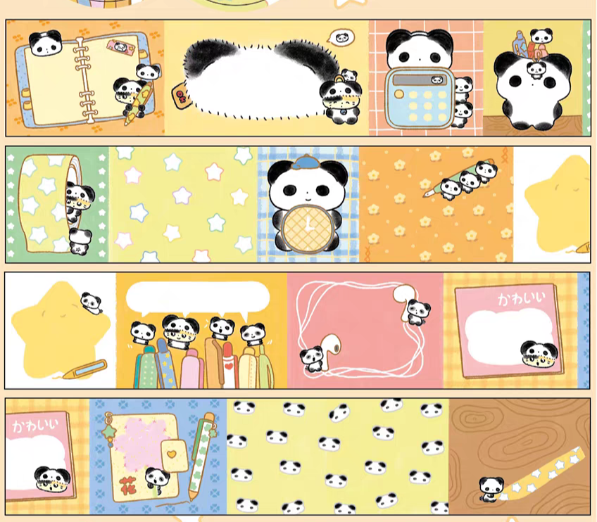 thumbnail for 【Packing】Cat brand salt soda sticky note domestic original marshmallow sushi cute red panda patchwork splicing