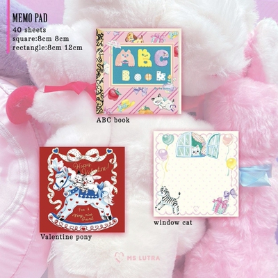 【分装】日本贵牌Lutra女神展会猫咪兔子软妹少女心可爱手账便签