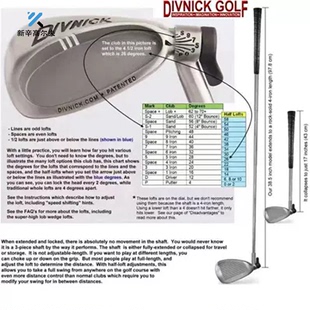 DIVNICK高尔夫万能球杆可调节角度可伸缩球杆golf男女士球杆 正品