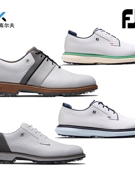 正品新款Footjoy高尔夫球鞋男士时尚Premiere有钉款FJ舒适运动鞋