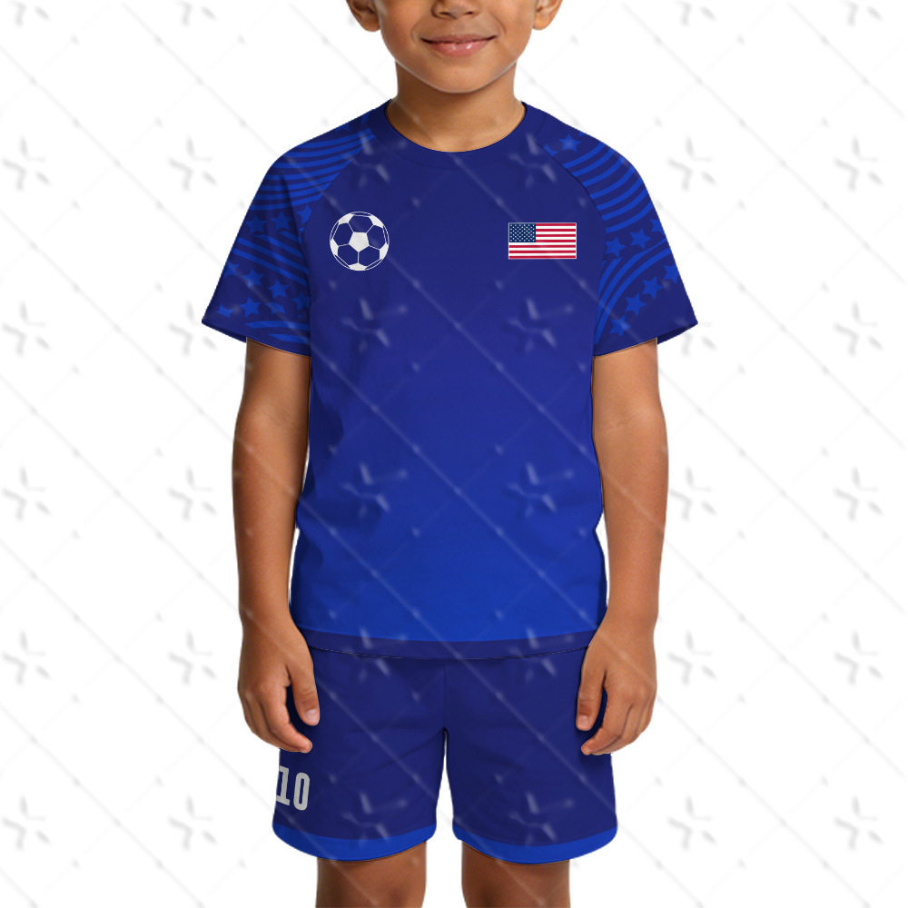 2026美加墨世界杯足球服加拿大球迷插肩短袖短裤套装儿童成人全码