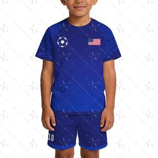 2026美加墨世界杯足球服加拿大球迷插肩短袖短裤套装儿童成人全码