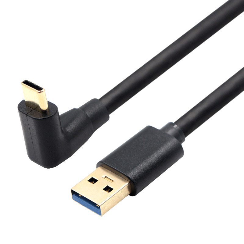Elbow usb3.0 to type-c data cable, fast charging, high-speed mobile hard disk cable, charging cable, computer data transmission cable, suitable for charging Huawei, Xiaomi, Honor, Samsung mobile phones, dash cams thumbnail 6