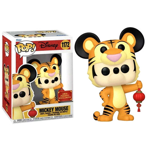 FUNKO迪士尼米奇POP公仔2022农历新年亚洲限定版生肖虎年模型手办