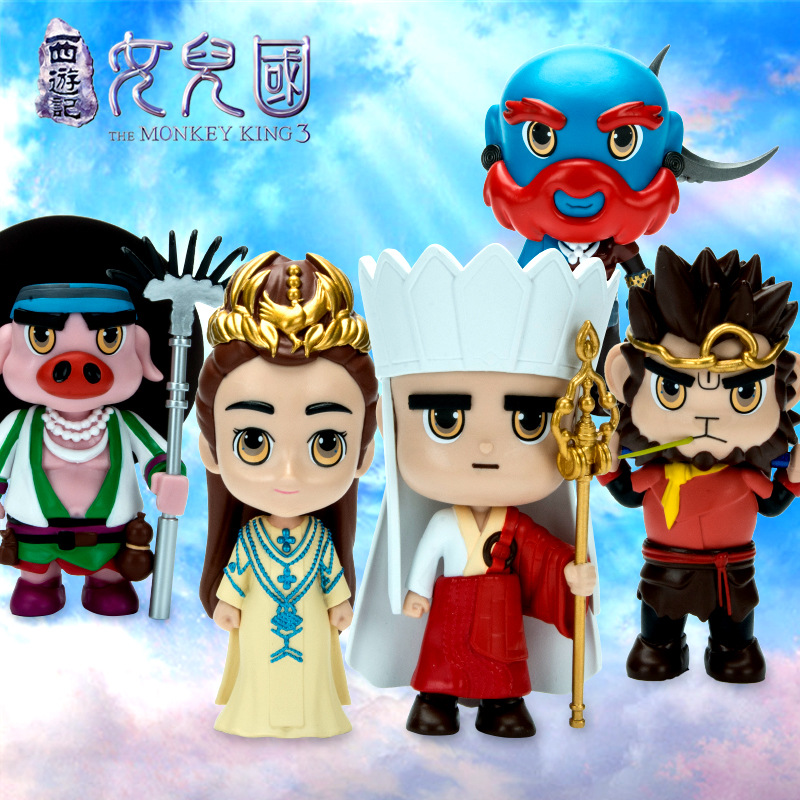 HEROCROSS西游记女儿国4寸公仔孙悟空猪八戒唐僧女王手办玩具模型