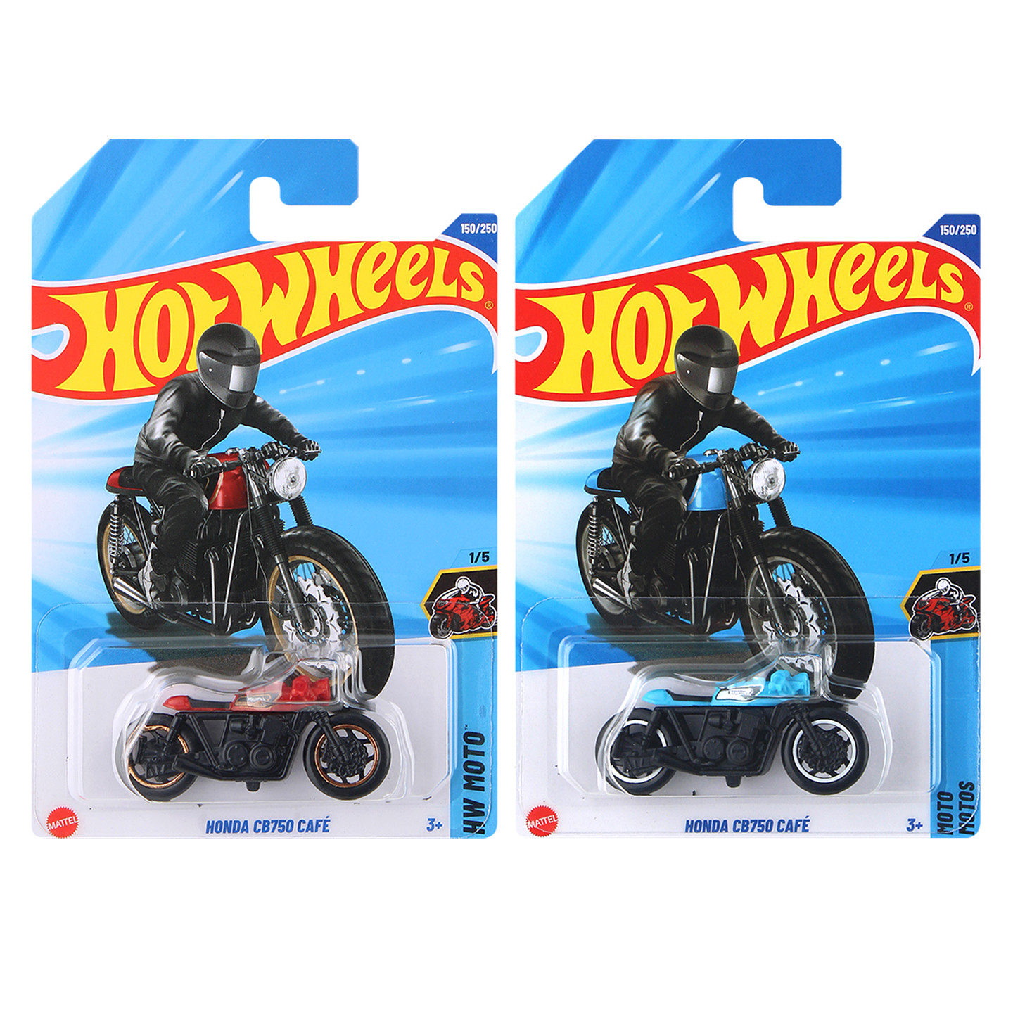 风火轮火辣小跑车模型儿童合金小汽车玩具车本田咖啡摩托车CB750