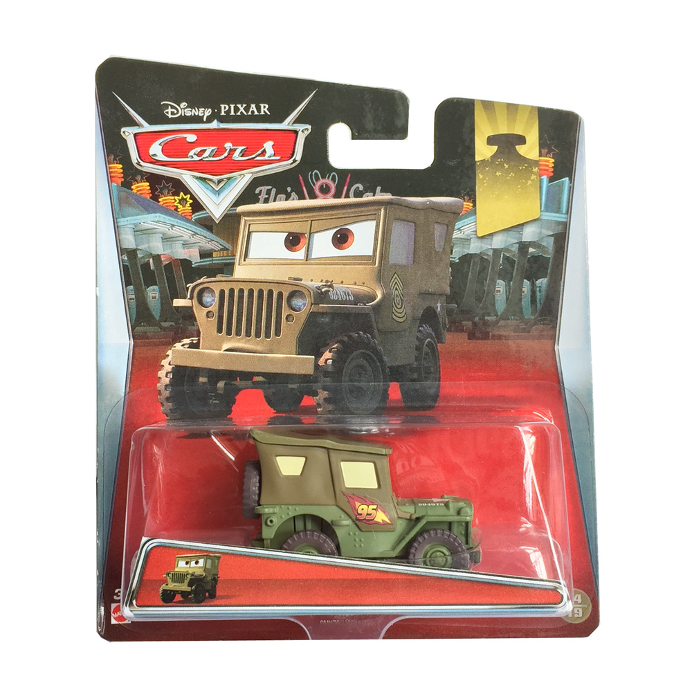 美泰汽车总动员2仿真合金赛车合金模型儿童玩具 士官萨兹Sarge