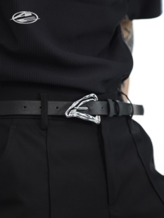 带 裤 ARGUE AE小众异形不规则设计腰带男暗黑朋克高级皮带潮流时尚