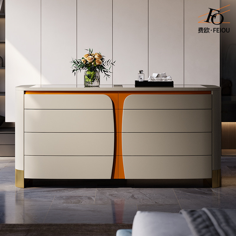 费欧轻奢落地首饰柜意式高级感定制衣物抽屉收纳柜斗柜卧室中岛台,住宅家具,斗柜,淘宝优惠券,粉丝福利购,淘宝优惠卷