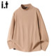 Bcfauae NB潮牌复古德绒圆领长袖 T恤男士 New 新款 休闲内搭衣
