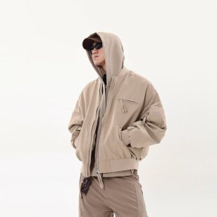 cleanf NB座山雕毛茸茸棉服外套男女加绒加厚夹克美式 New Bcfauae