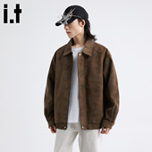 秋冬厚款 New 高级感外套 夹克外套男款 新款 Bcfauae NB鹿皮男装