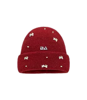 New Bcfauae NB日常百搭护耳帽子毛绒保暖秋冬女士加厚防寒毛线帽