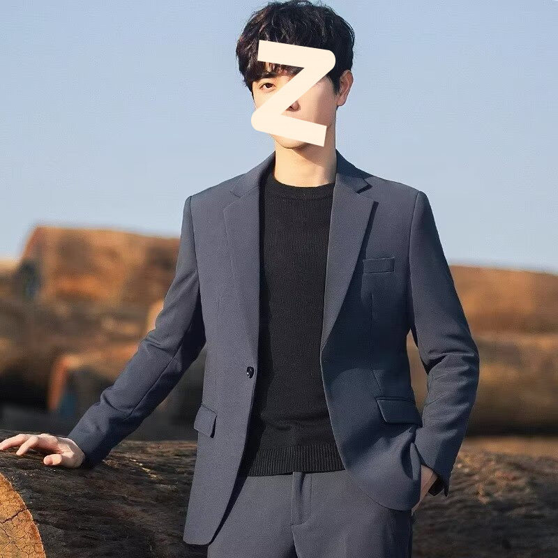 New Bcfauae NB轻熟风西服男士套装痞帅垂坠感高级小西装jk制服炸