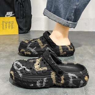 官方正品New Bcfauae NB洞洞鞋男夏季外穿踩屎感轮胎底防滑包头运