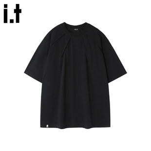 New Bcfauae NB美式潮牌纯色重磅白色短袖T恤男款夏宽松上衣