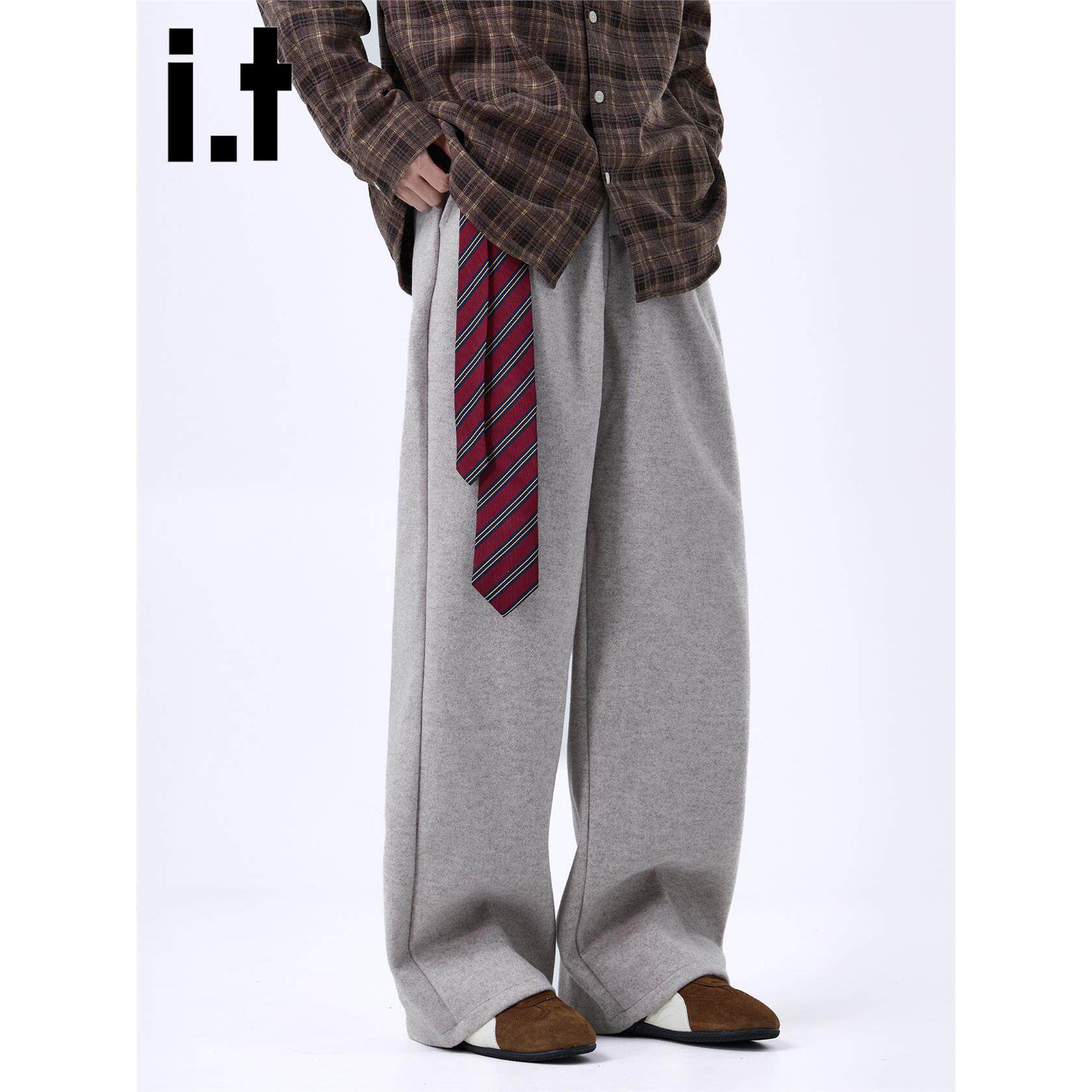 New Bcfauae NB西装裤宽松阔腿裤直筒休闲裤男款秋季垂感长裤