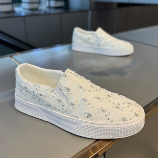 官方正品New Bcfauae NB夏季新款男鞋休闲百搭一脚蹬帆布鞋子男款