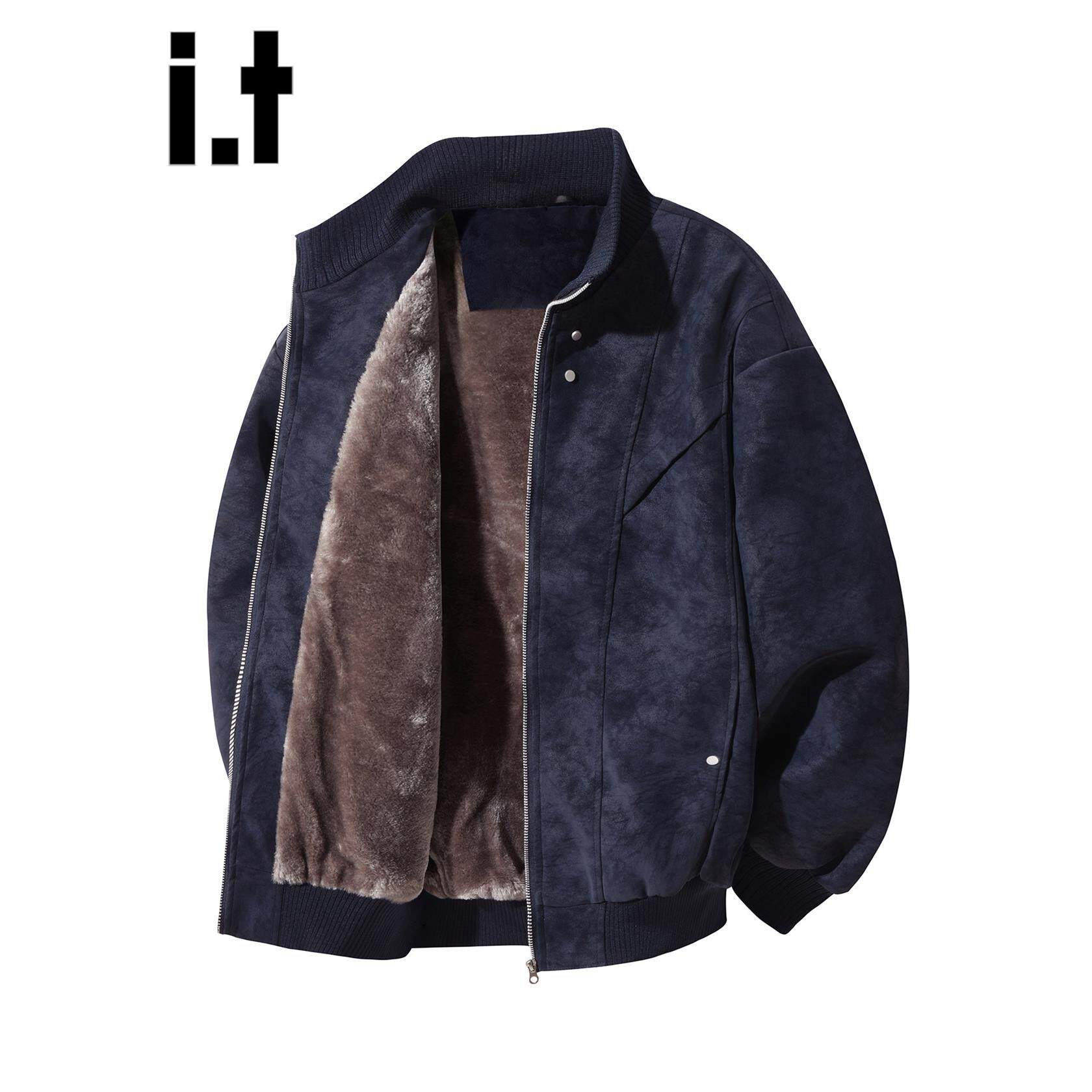 New Bcfauae NB覆古麂皮加绒保暖夹克男款冬季高级感加厚外套