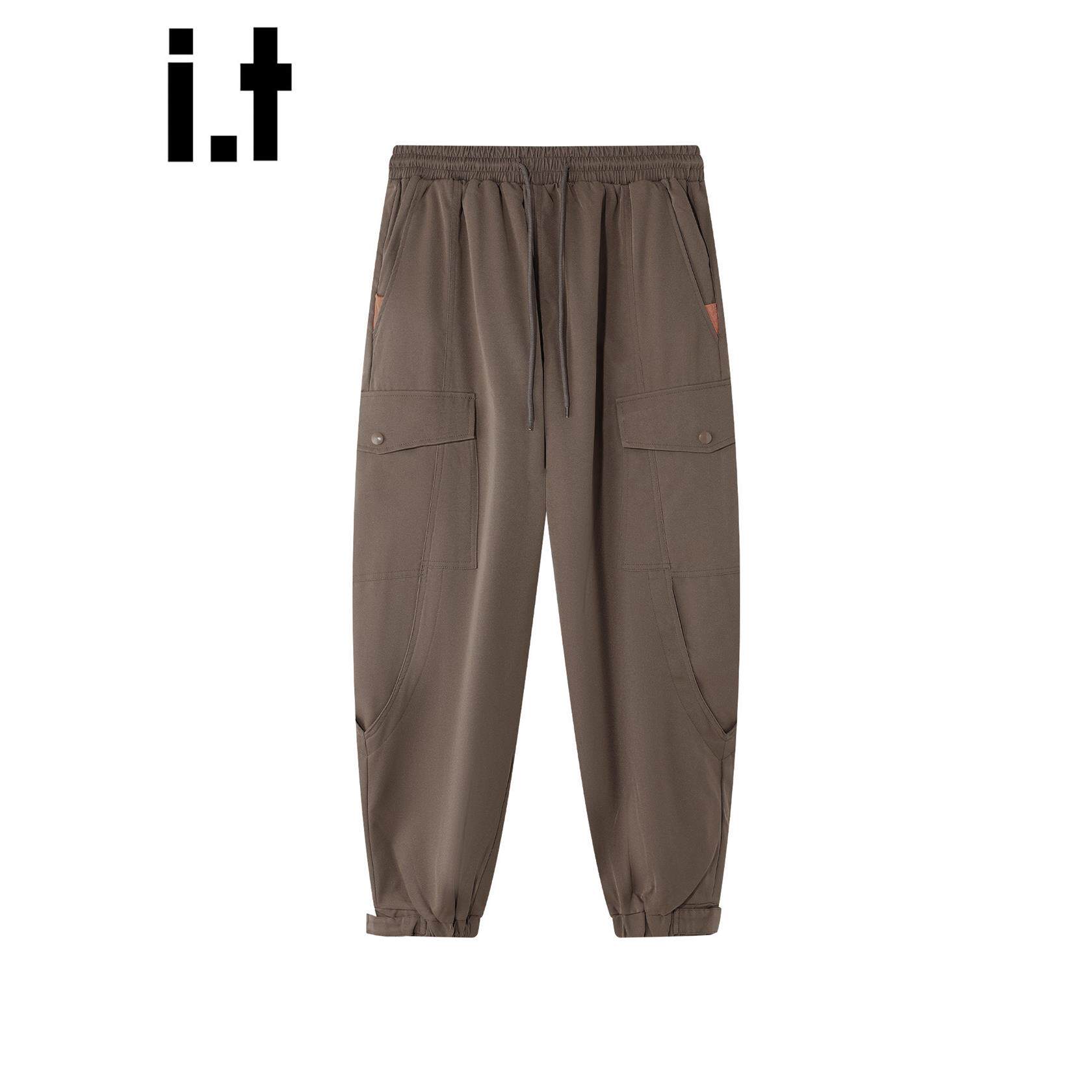 New Bcfauae NB时尚锥形多口袋工装裤男款春秋束脚萝卜裤长裤