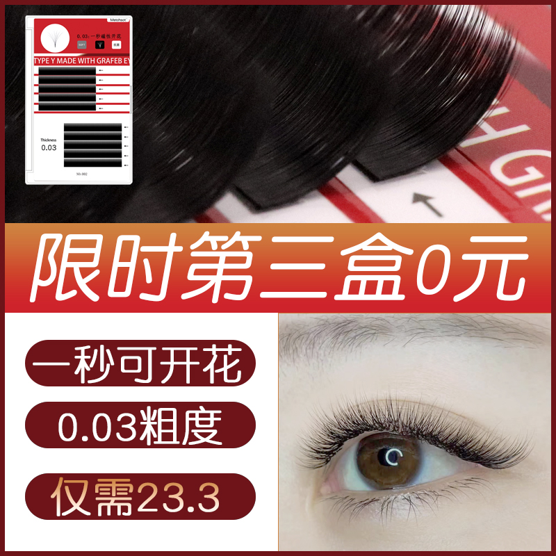 自然浓密山茶花假眼睫毛