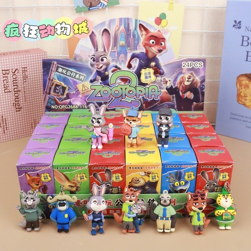 24盒疯狂动物城公仔盲盒朱迪尼克新款2026电影周边儿童小学生礼品