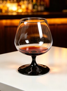 乐美雅多米诺黑脚白兰地杯410ml
