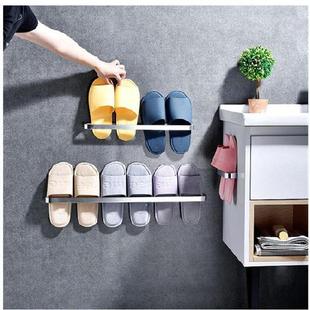 神器鞋托架浴池淋浴间晾晒不弯腰拖鞋架壁挂进门客厅入户门浴室