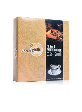 Coffee Town咖啡城三合一白咖啡马来西亚进口特浓提神速溶咖啡粉