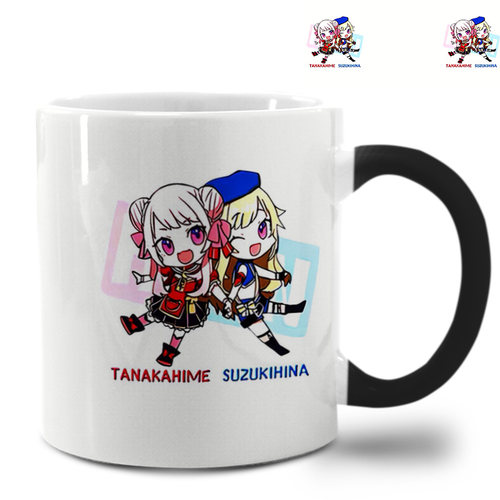 ins虚拟主播萌妹hime田中姬 hina铃木雏变色杯男孩马克杯陶瓷水杯