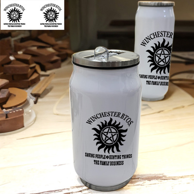 凶鬼恶灵Supernatural邪恶力量山姆迪恩学生男款304不锈钢保温杯