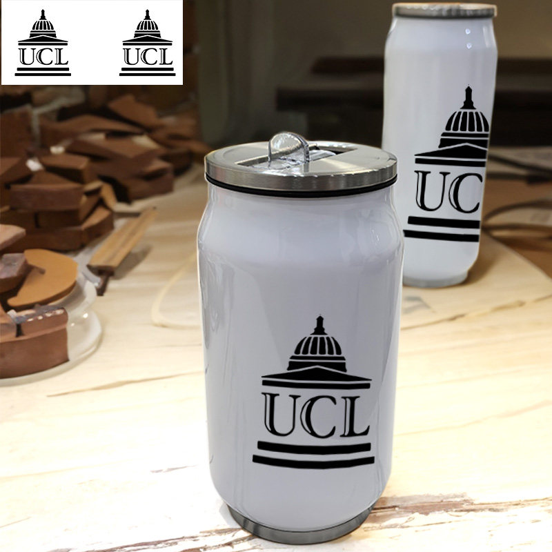 伦敦大学学校UCL留便携式情侣卡通女款欧式旅居304不锈钢保温杯子