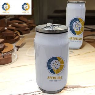 Aperture实验室传送门2光圈科技valve摄像头学生304不锈钢保温杯
